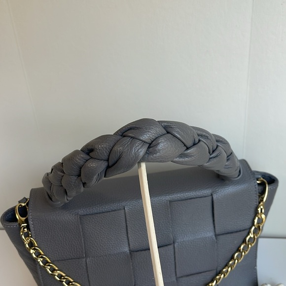 LIA NUMA Leather Shoulder Bag Made In Italy
